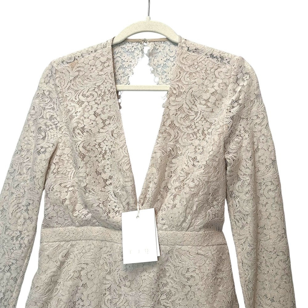Revolve Jetset Diaries M Voyage Romper Lace Long Sleeve Open Back J12161021 NWT - Picture 8 of 15